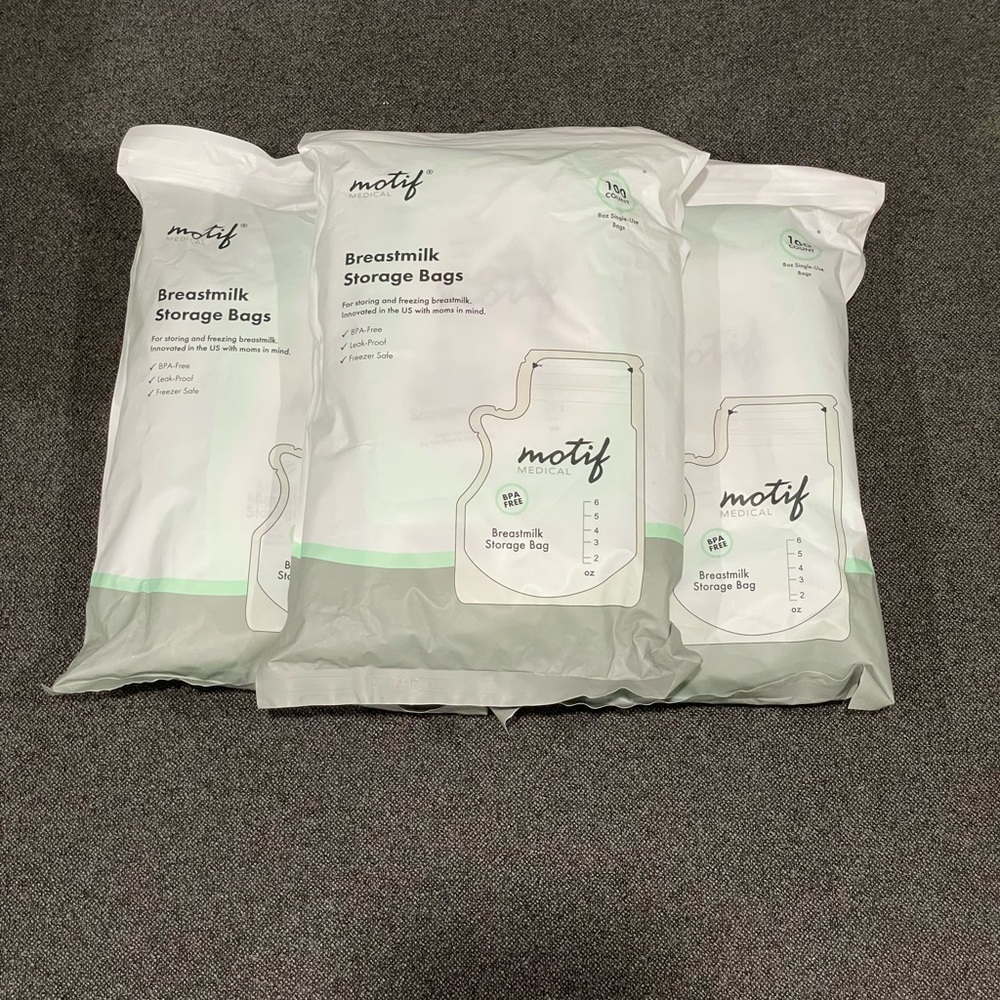 3 packs Motif Breastmilk Storage Bags